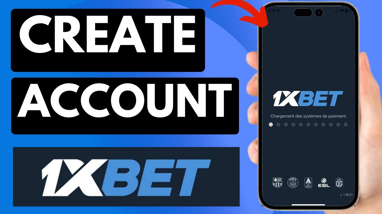 create an account on 1xBet